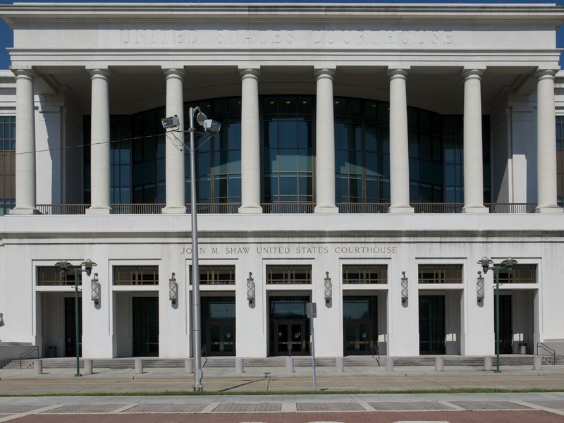 The John M. Shaw United States Courthouse in Lafayette, where our Lafayette attorneys appear in court